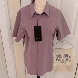 lululemon athletica Purple Casual Button Down Shirt